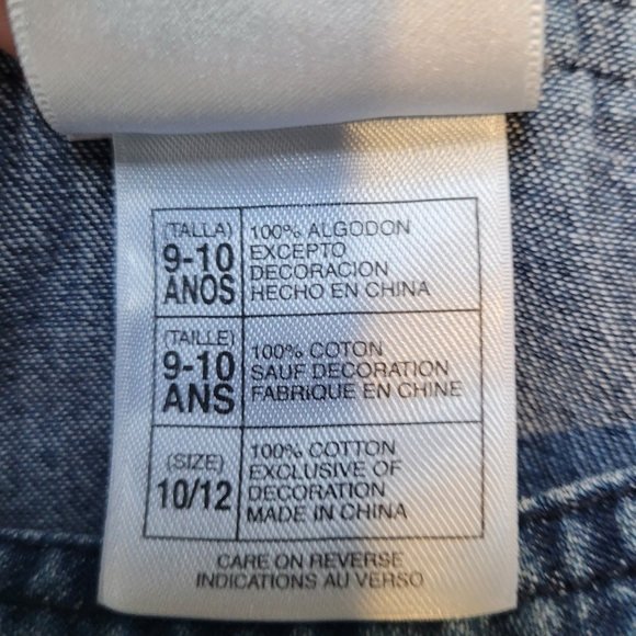 Disney Store Toy Story "Jessie" Embroidered Denim Overall Dress Size 10-12 Girl - Picture 15 of 15